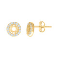 14K Gold Cubic Zirconia Earring