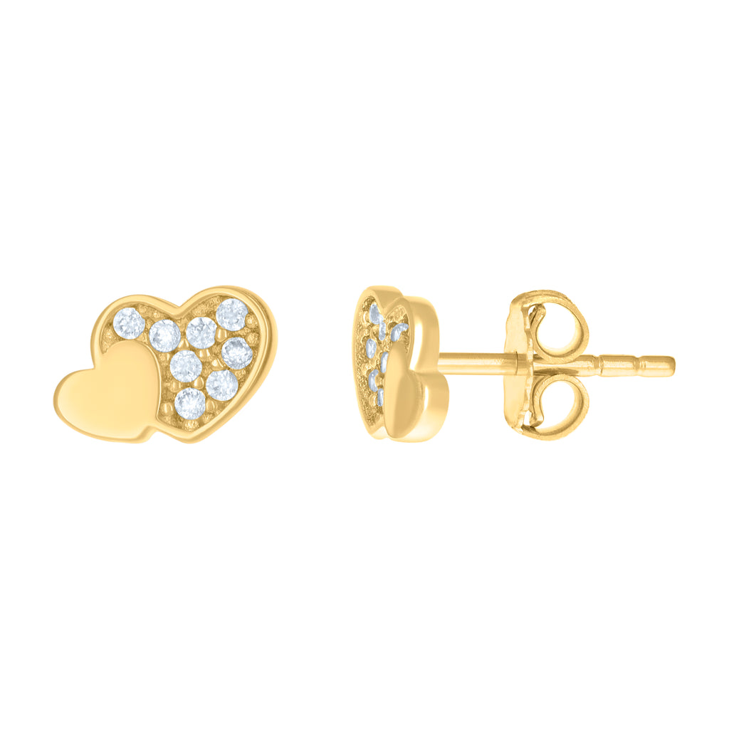14K Gold Cubic Zirconia Earring