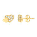 14K Gold Cubic Zirconia Earring