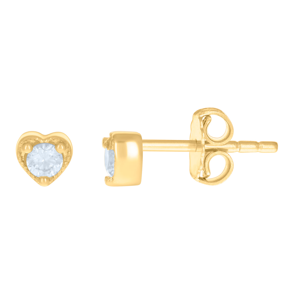 14K Gold Cubic Zirconia Earring