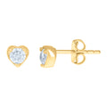 14K Gold Cubic Zirconia Earring