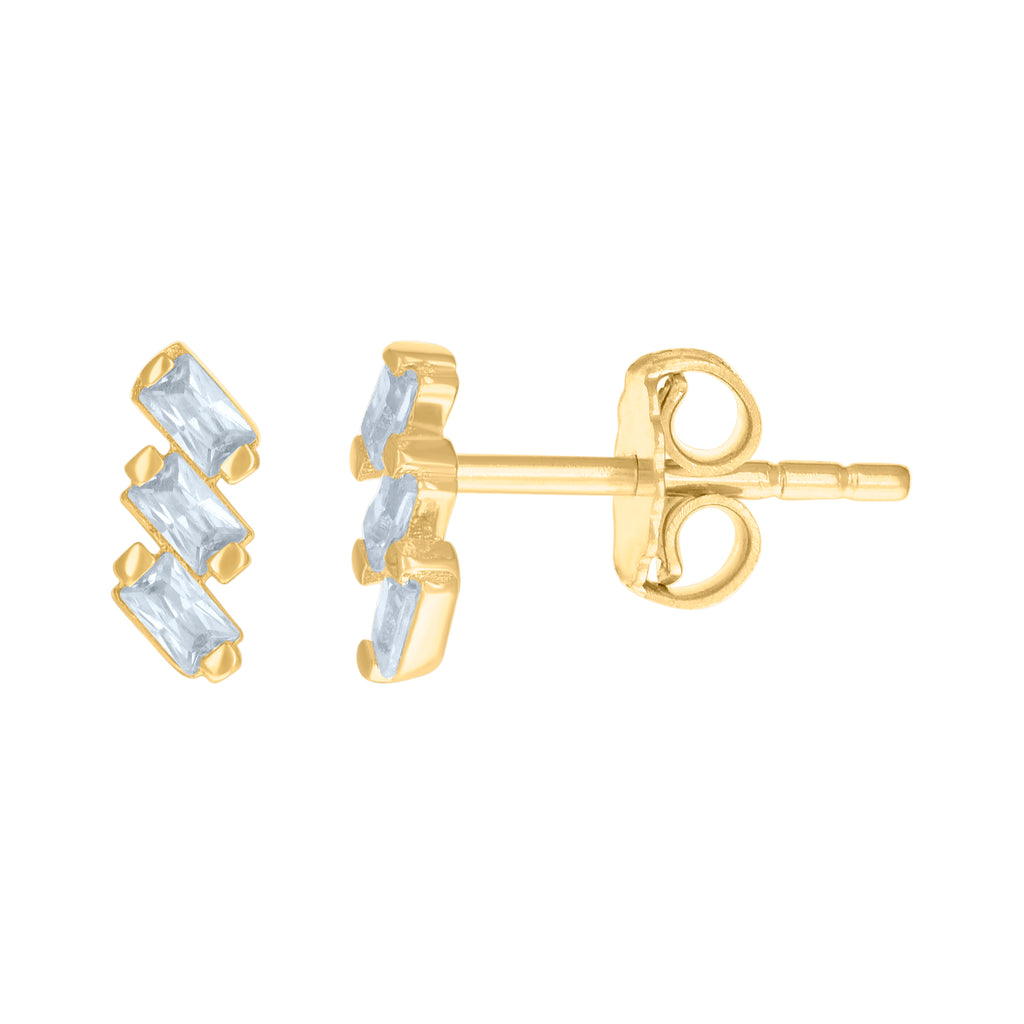 14K Gold Cubic Zirconia Earring