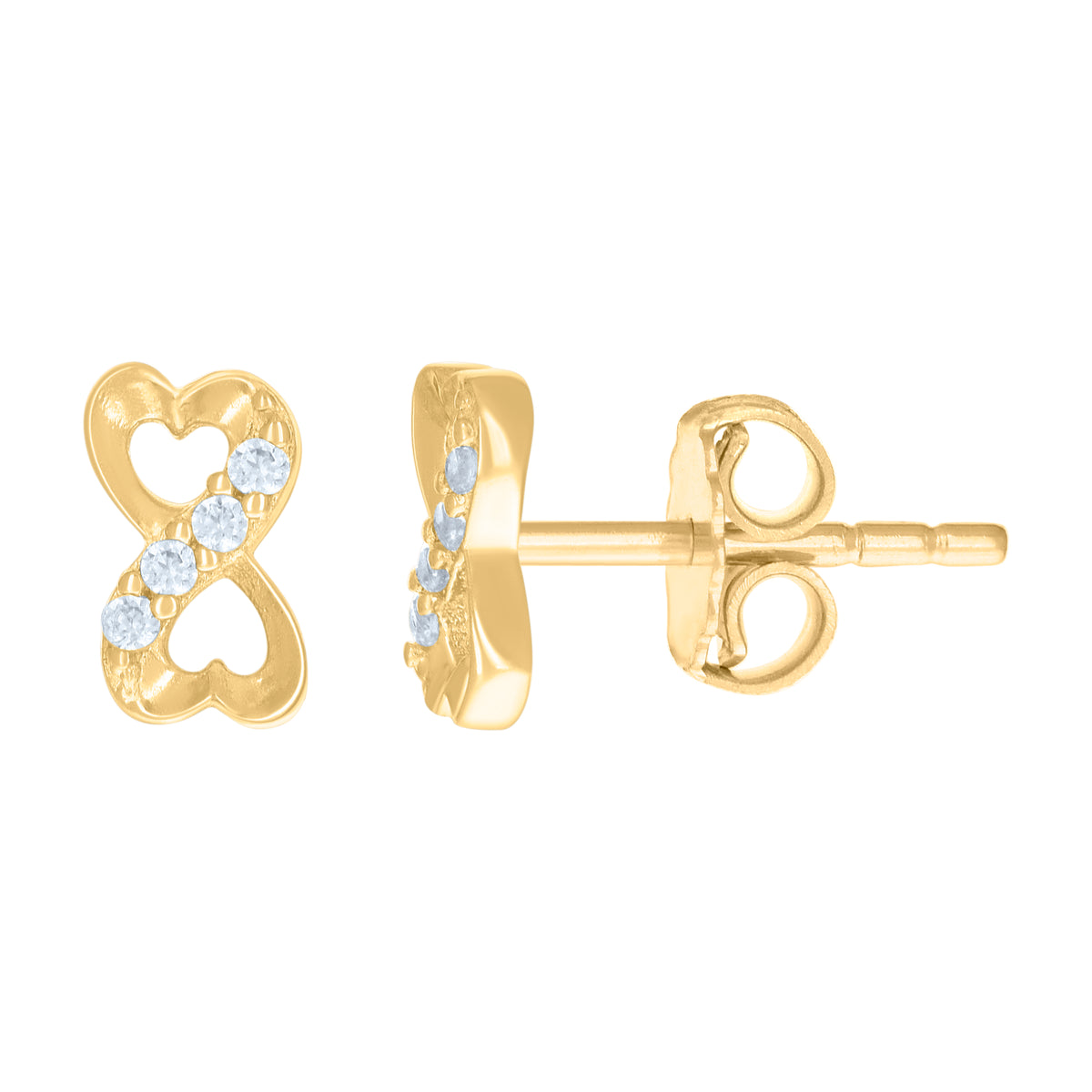 14K Gold Cubic Zirconia Earring