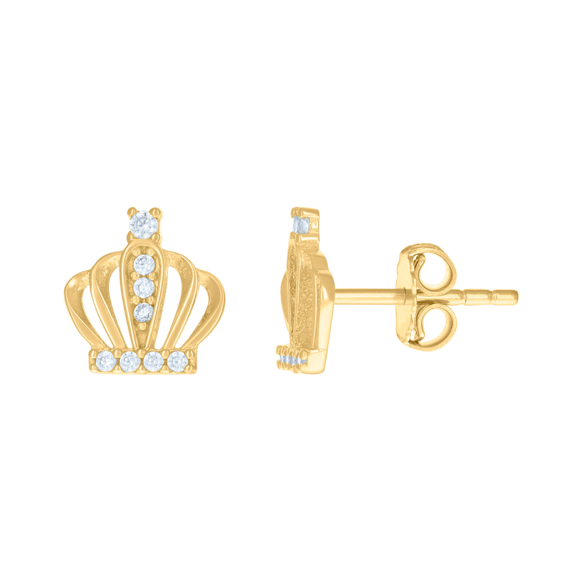 14K Gold Cubic Zirconia Earring