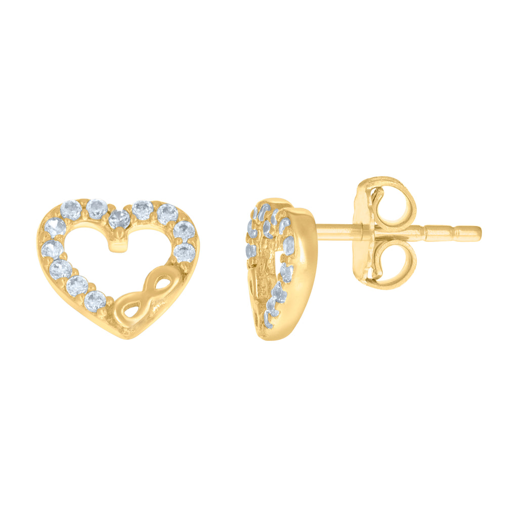 14K Gold Cubic Zirconia Earring