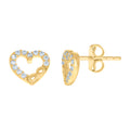 14K Gold Cubic Zirconia Earring