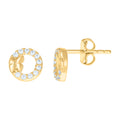 14K Gold Cubic Zirconia Earring