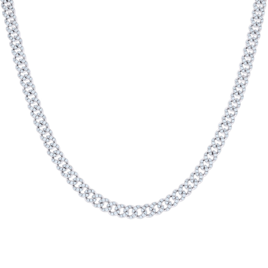 925 Sterling Silver Moissanite Miami Cuban Chain 6mm