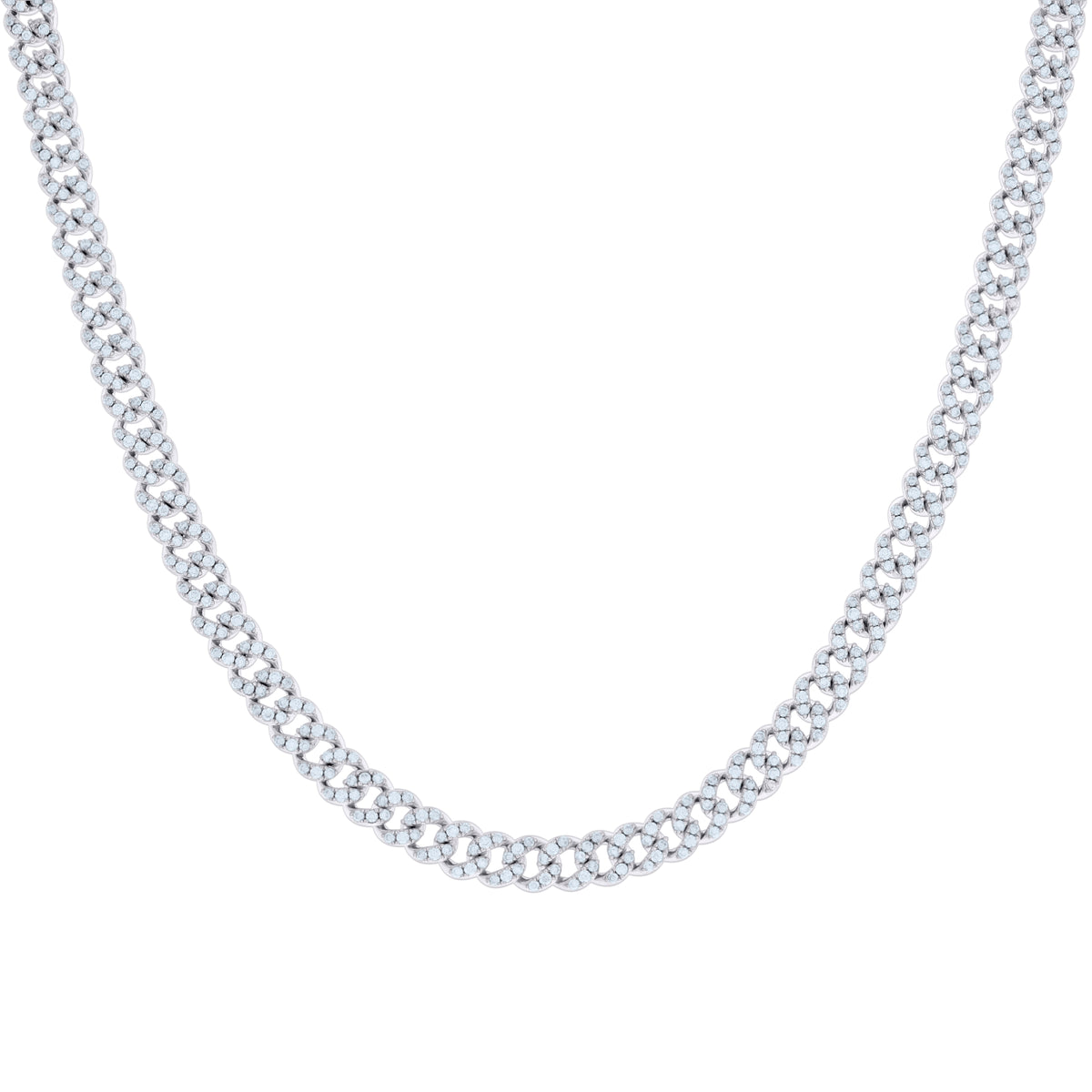 925 Sterling Silver Moissanite Miami Cuban Chain 6mm