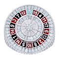 925 Sterling Silver Mens 7.36ct Baguette 0.09ct Round Moissanite Roulette Casino Gambling Ring