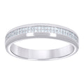 925 Sterling Silver Womens 0.30ct Moissanite Fashion Wedding Band Ring Size 11