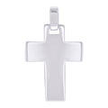 925 Sterling Silver Unisex Without CZ Cross Religious Charm Pendant