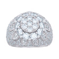 925 Sterling Silver Mens 6.52ct Moissanite Fashion Ring Size 9
