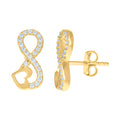 14K Gold Cubic Zirconia Earrings