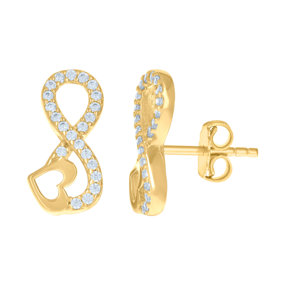 14K Gold Cubic Zirconia Earrings