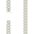 925 Silver Solid Miami Cuban Chain 12.8mm-22"
