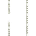 925 Silver Solid Pave Classic Figaro 7.0mm