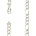 925 Silver Solid Pave Classic Figaro 11.0mm-18"