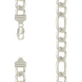 925 Silver Solid Pave Classic Figaro 14.0mm
