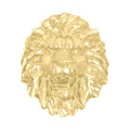 10K Yellow Gold Mens Leo/Lion Head Animal Wildlife Ring
