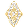 10K Two-tone Gold Womens Fashion Ring