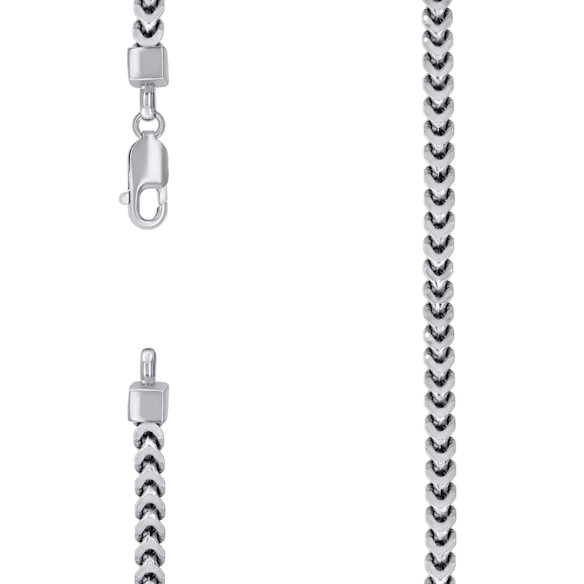 925 Silver Hollow Franco Chain 4.3mm-9