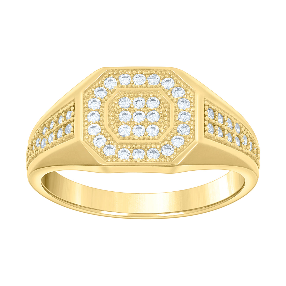 14K Gold Cubic Zirconia Ring