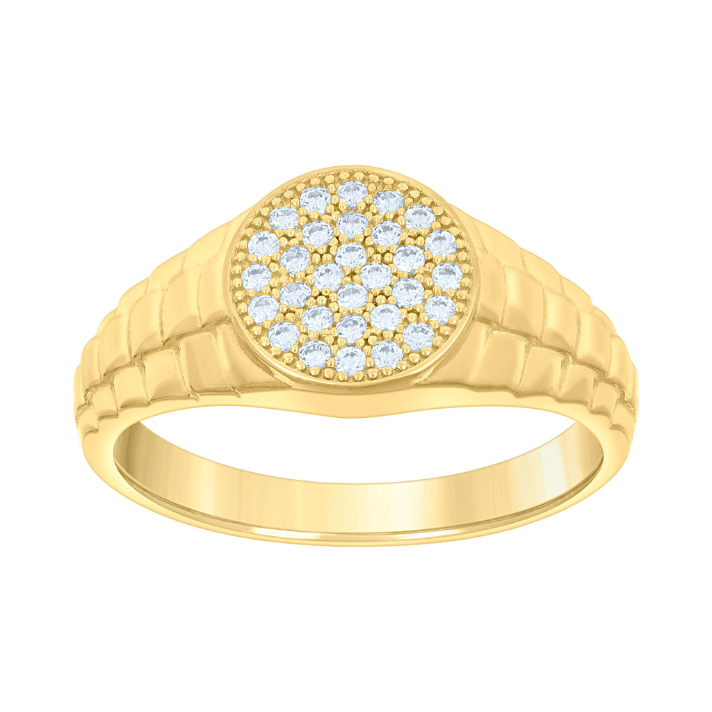 14K Gold Cubic Zirconia Ring