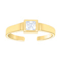 14K Gold Cubic Zirconia Toe Ring