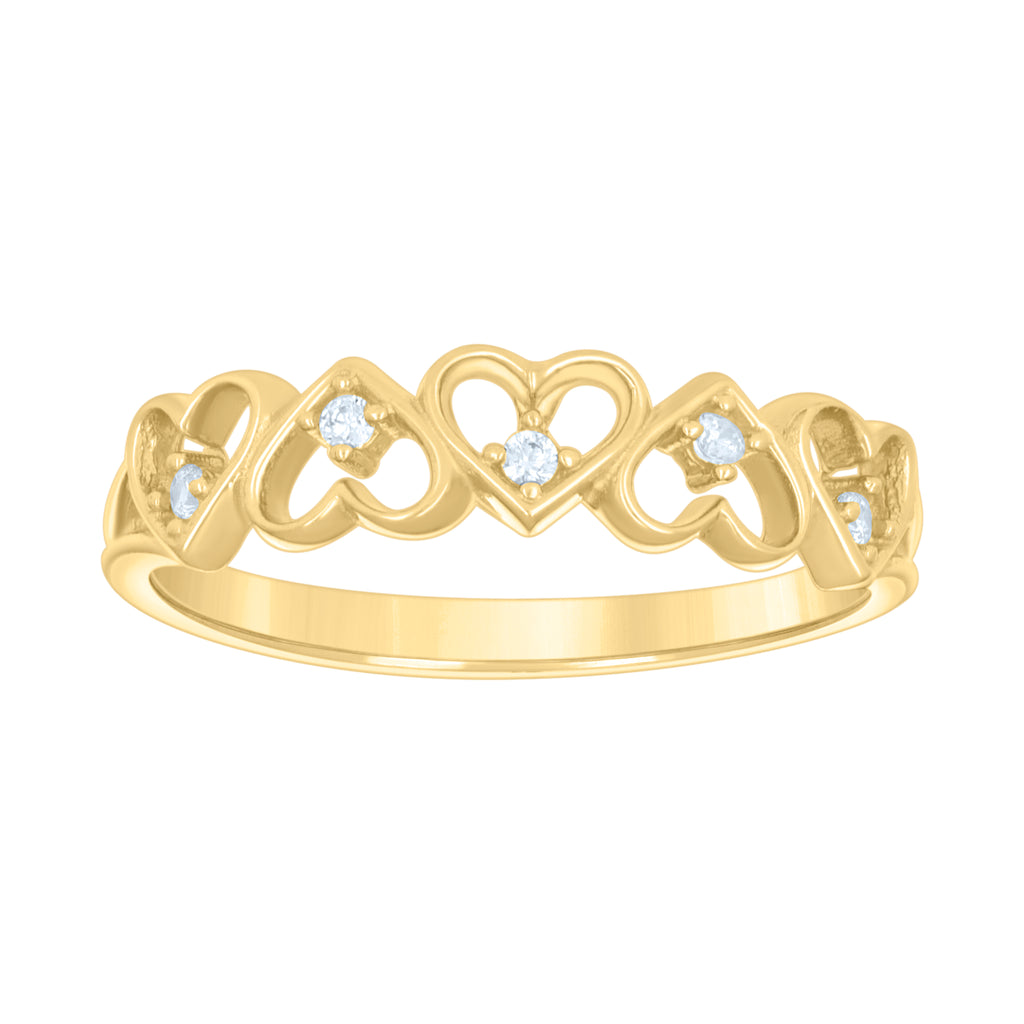 14K Gold Cubic Zirconia Ring