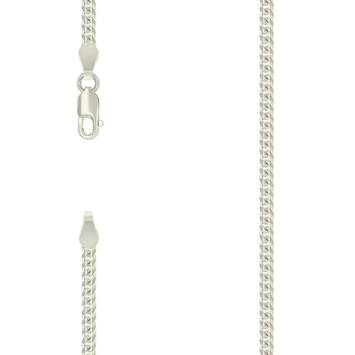 925 Silver Solid Miami Cuban Chain 2.5mm-24"
