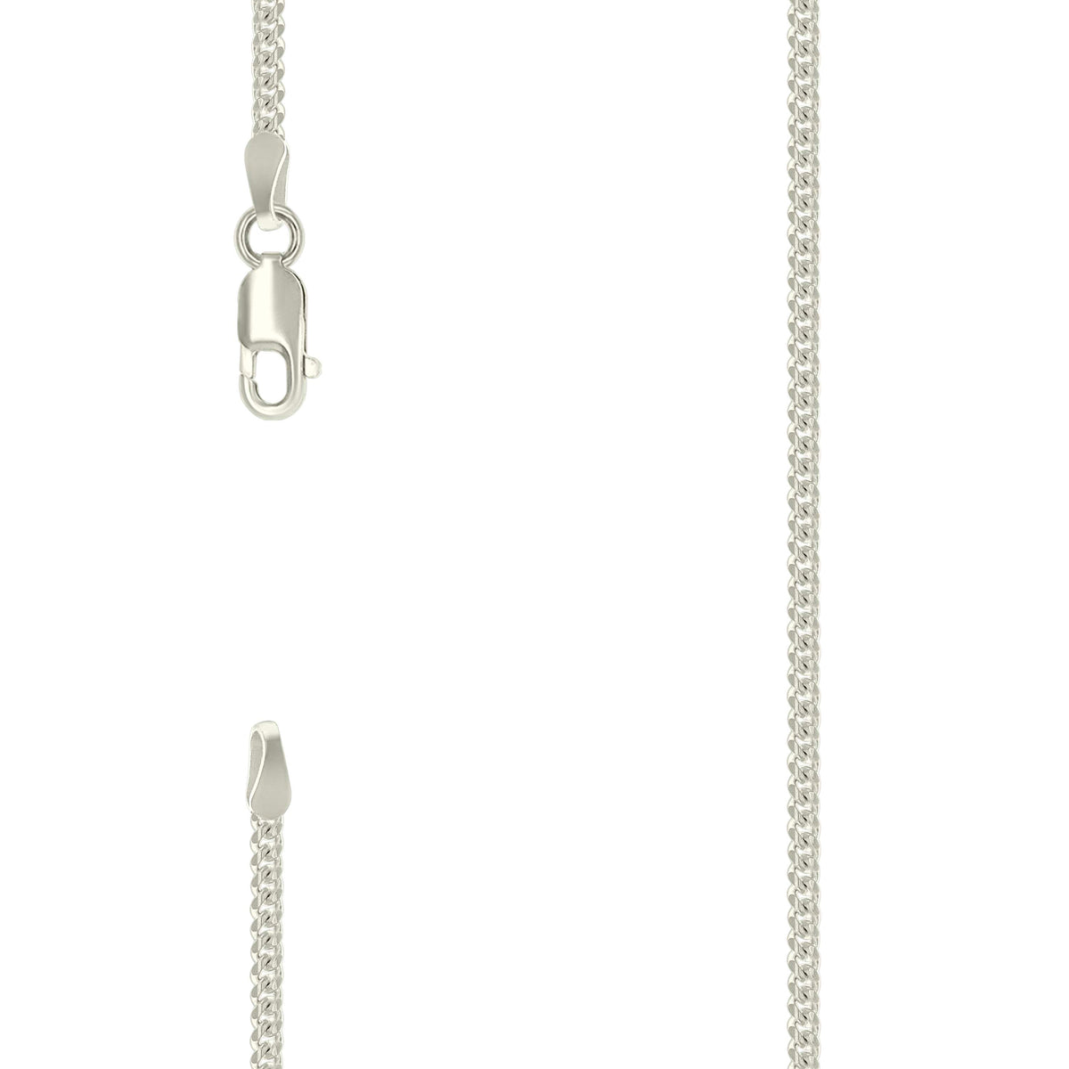 925 Silver Solid Miami Cuban Chain 2mm-16"