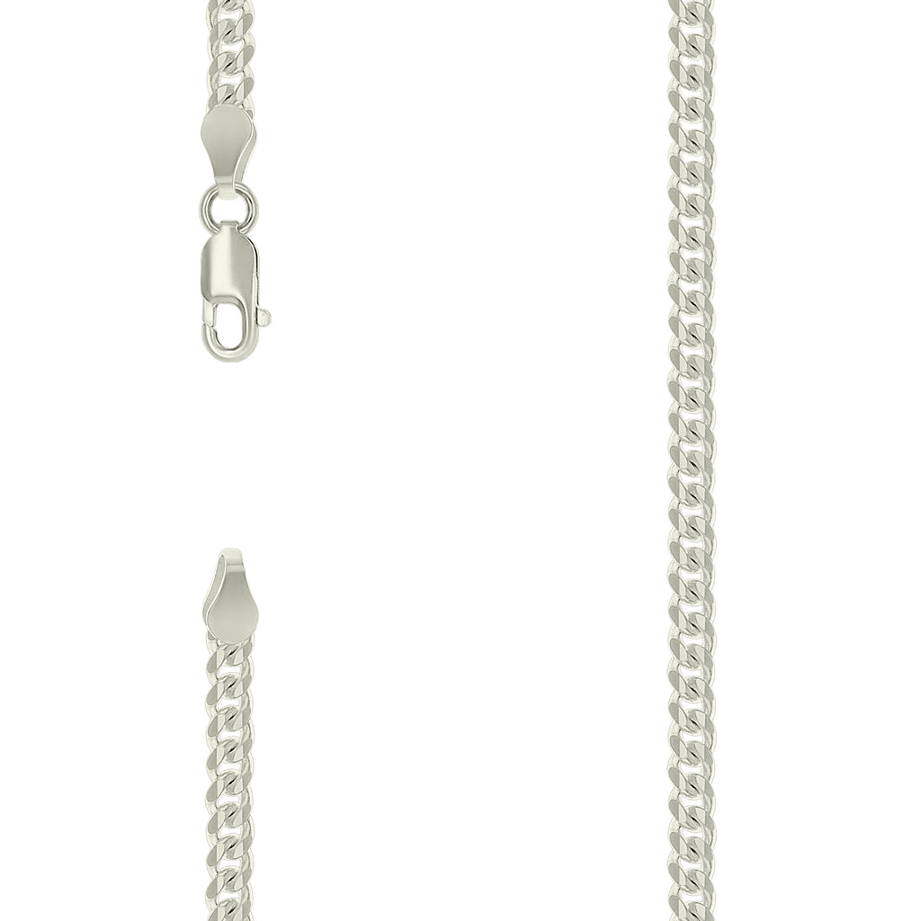 925 Silver Solid Miami Cuban Chain 3.5mm-24"