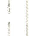 925 Silver Solid Miami Cuban Chain 4mm