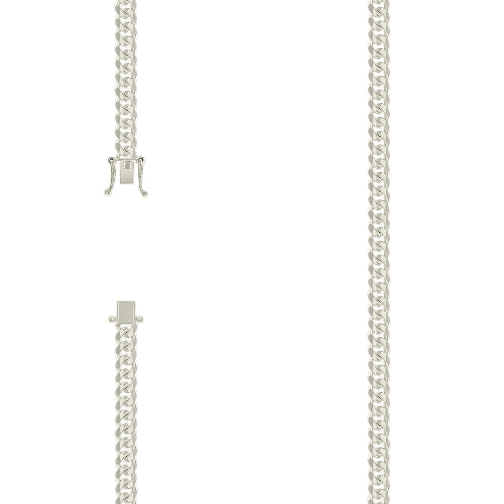 925 Silver Solid Miami Cuban Chain 5mm-22"