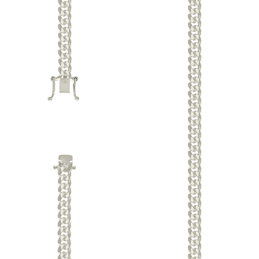 925 Silver Solid Miami Cuban Chain 6.3mm-26"