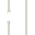 925 Silver Solid Miami Cuban Chain 7mm-9"