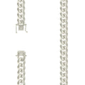 925 Silver Solid Miami Cuban Chain 11.8mm-24"