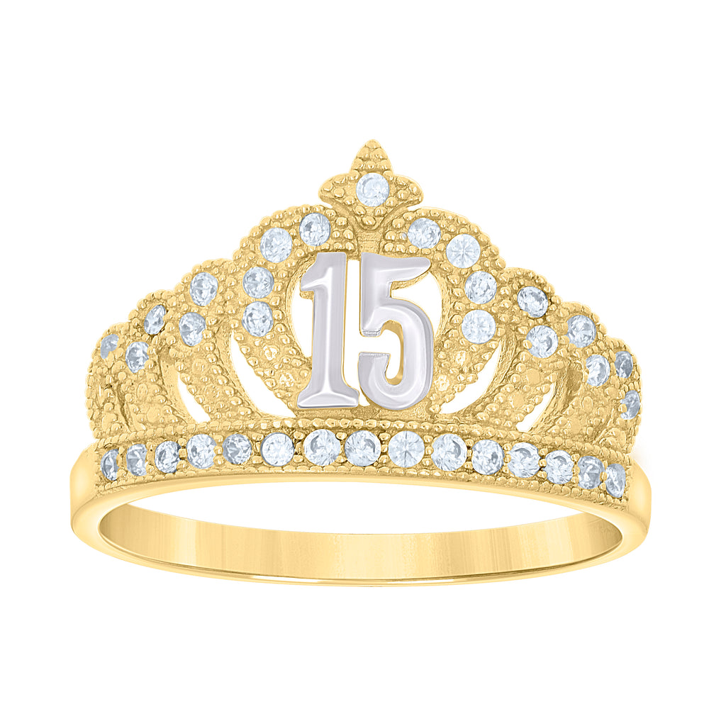14K Gold Cubic Zirconia Ring