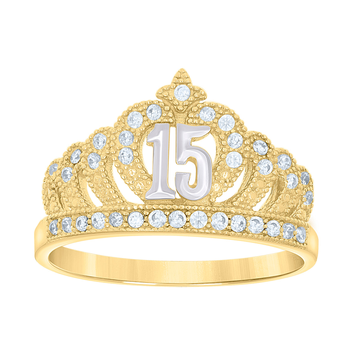 14K Gold Cubic Zirconia Ring