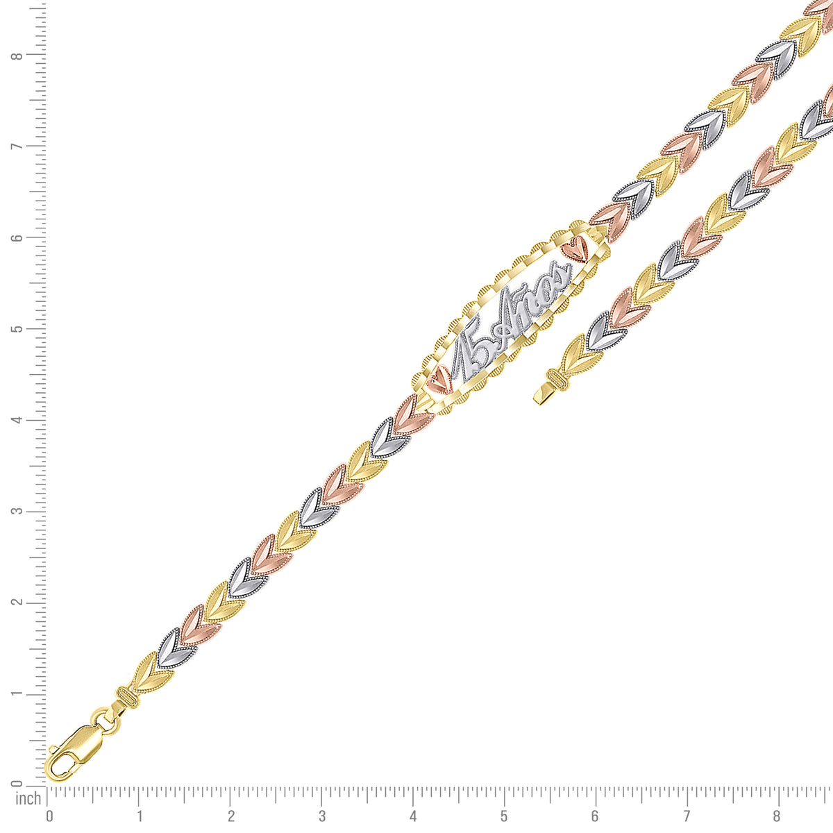 14K Gold Bracelet 7.5"