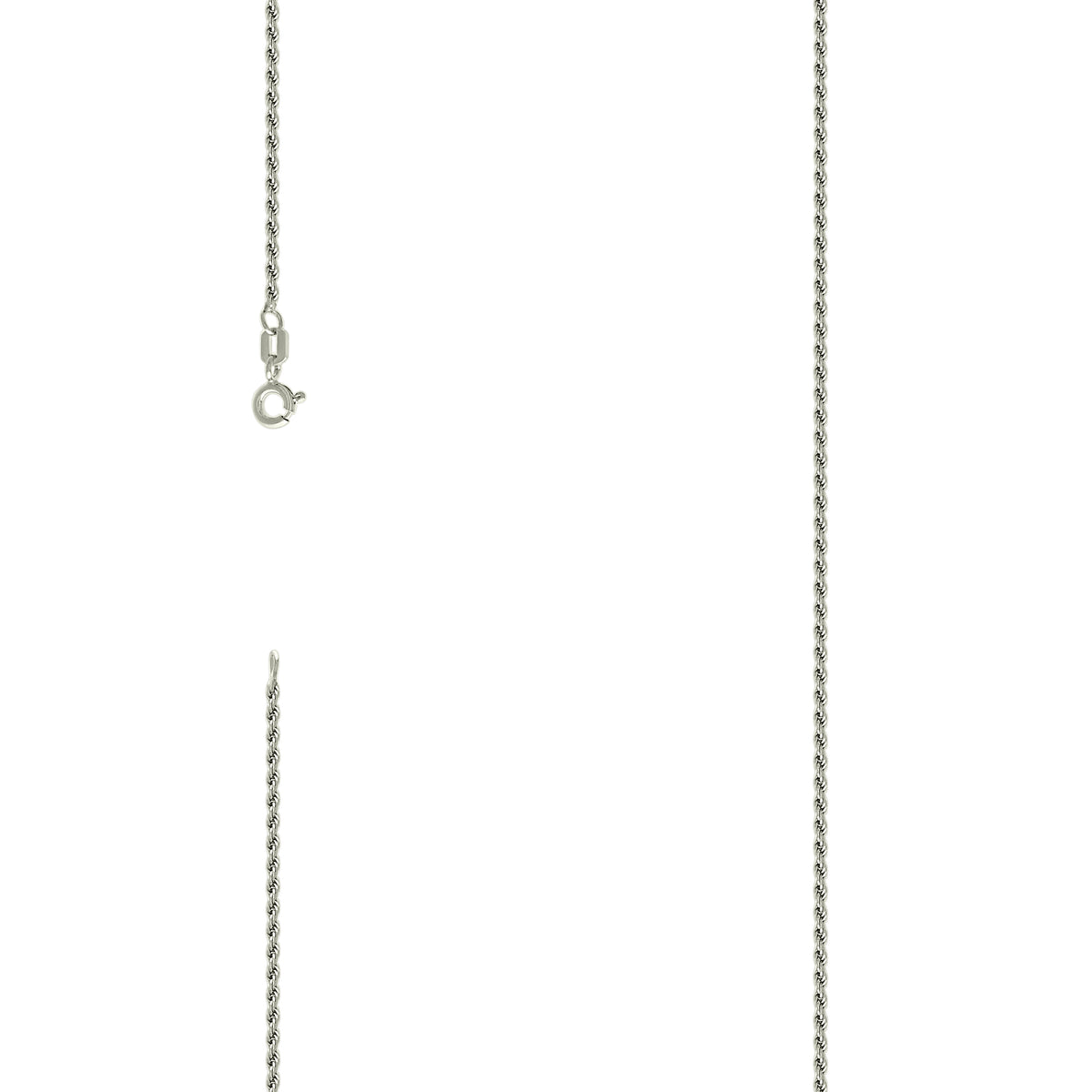925 Silver Solid Rope Chain 0.5mm-22"