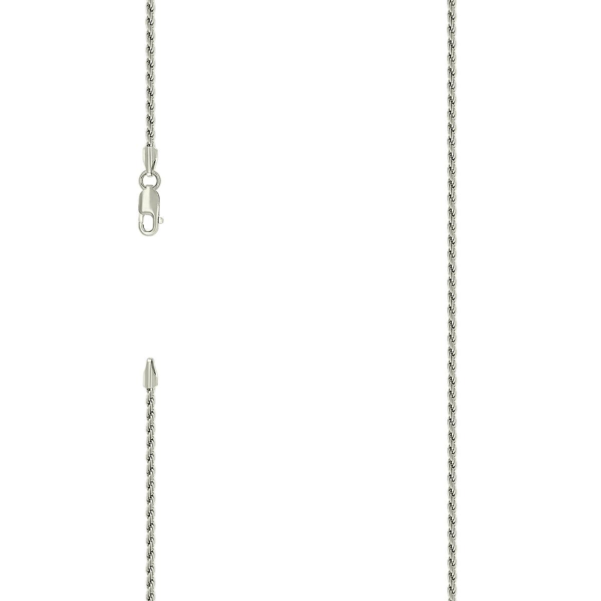 925 Silver Solid Rope Chain 2mm-18"