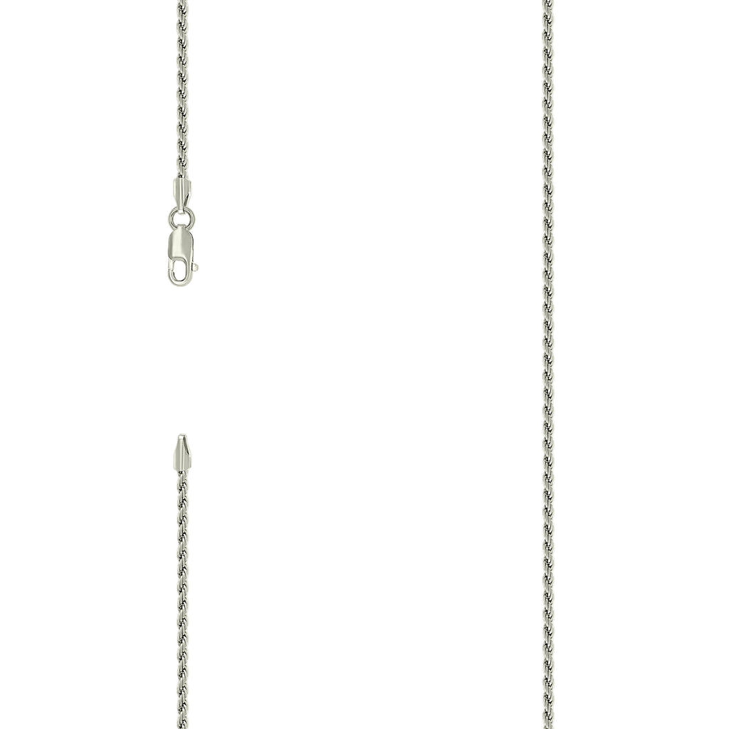 925 Silver Solid Rope Chain 2mm-22"