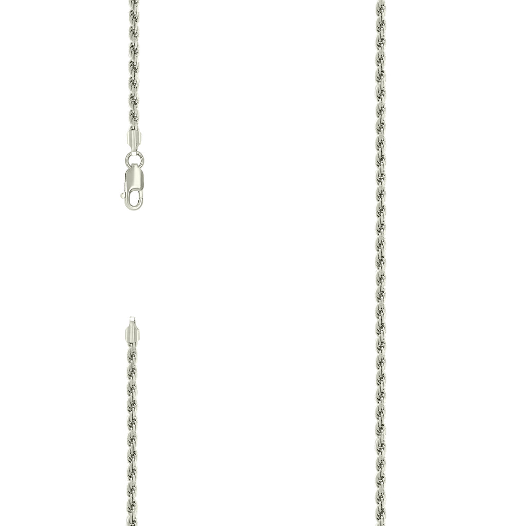 925 Silver Solid Rope Chain 2.5mm-18"