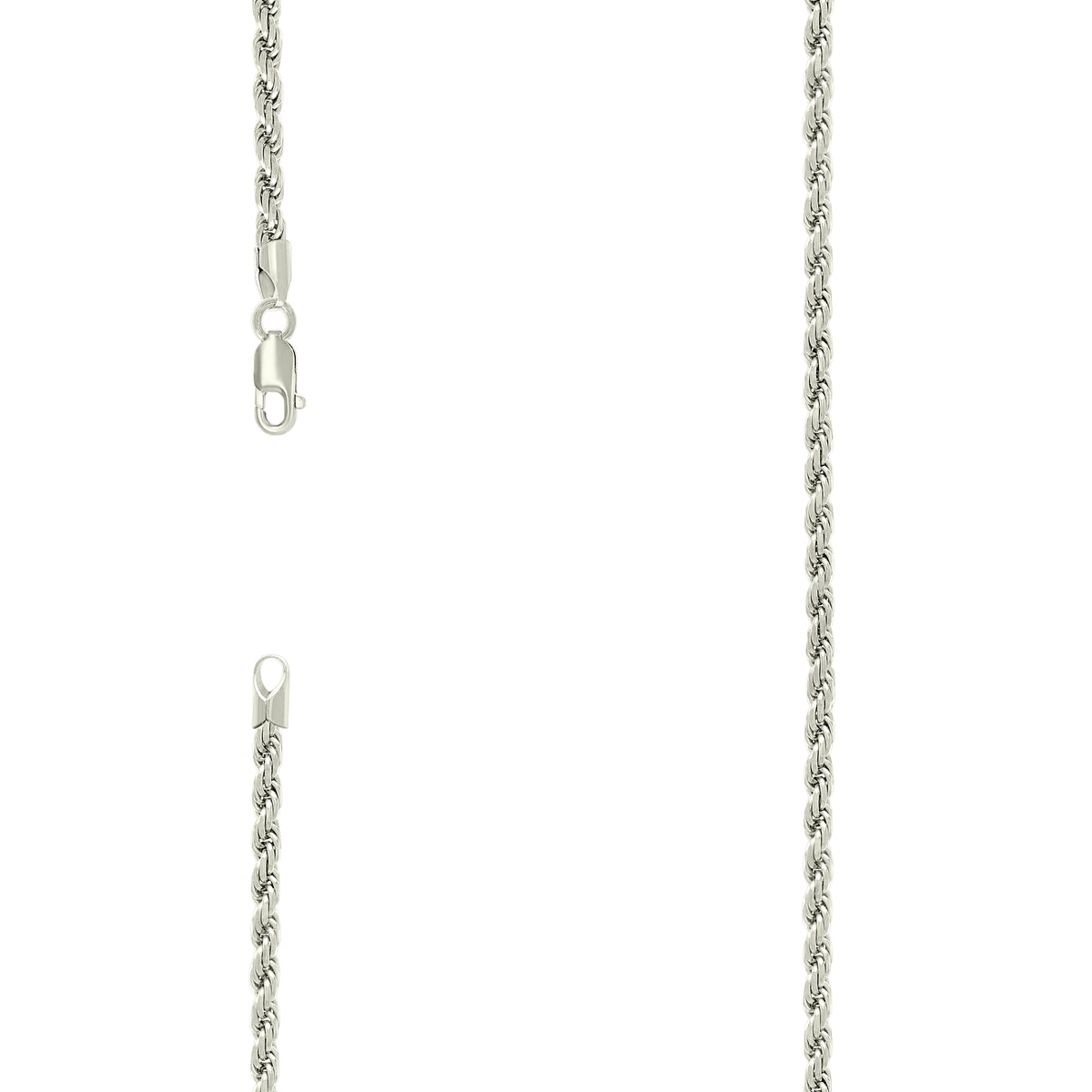 925 Silver Solid Rope Chain 3.5mm