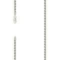 925 Silver Solid Rope Chain 4mm