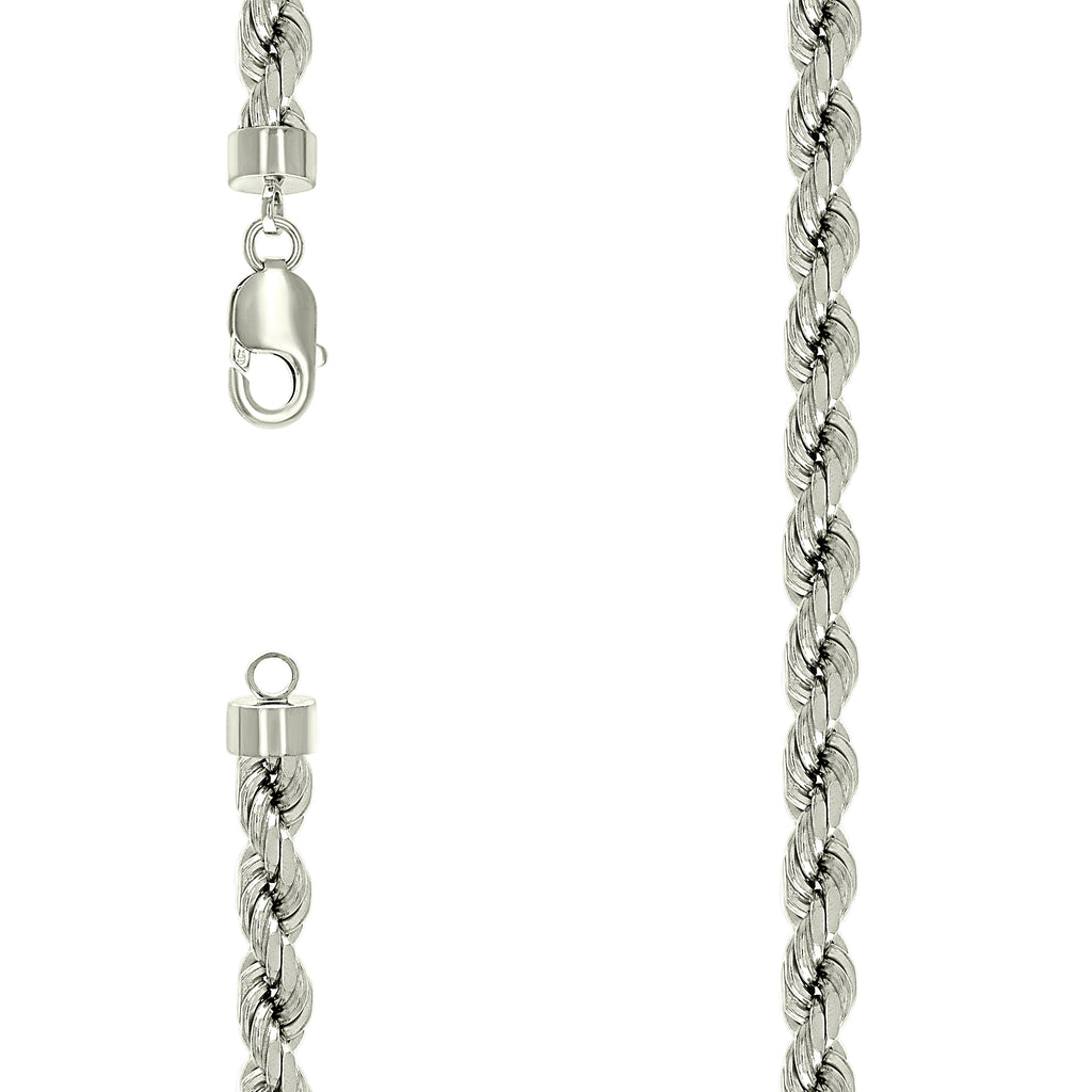 925 Silver Solid Rope Chain 7.5mm-24"
