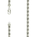 925 Silver Solid Rope Chain 7.5mm-9"