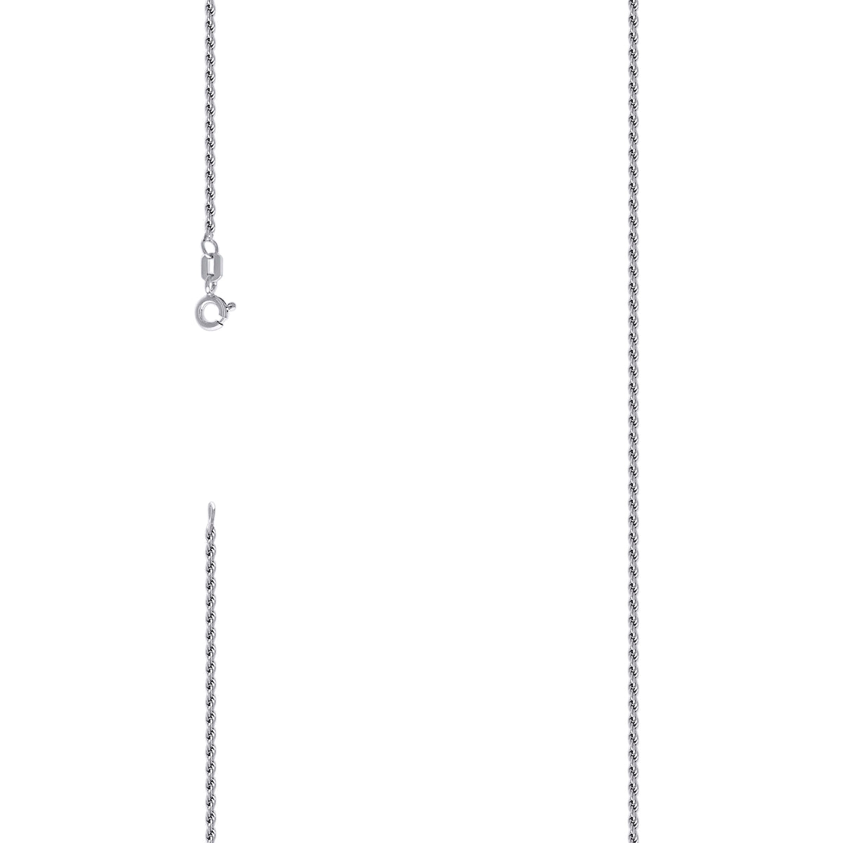 925 Silver Solid Rope Chain 0.5mm-22"